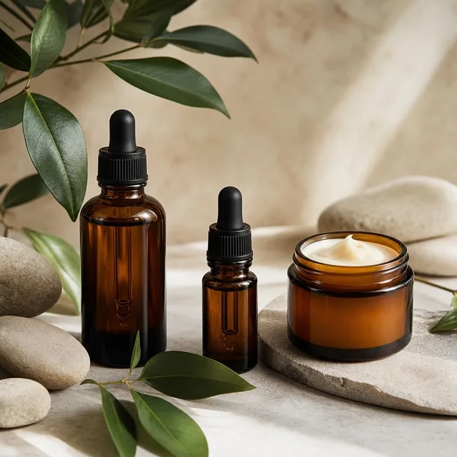 Natural skincare products representing Kindred Skin Co.